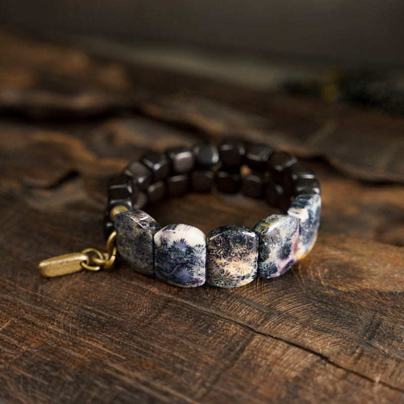Resonance Coral Stone Bracelet