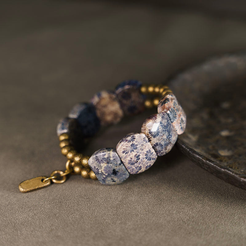 Resonance Coral Stone Bracelet