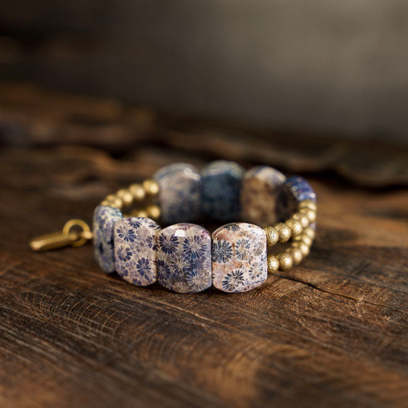Resonance Coral Stone Bracelet