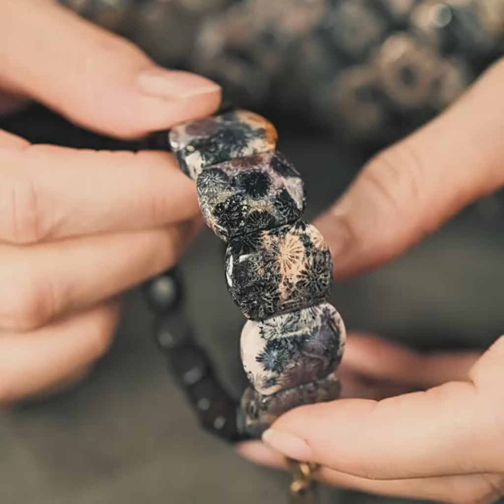 Resonance Coral Stone Bracelet