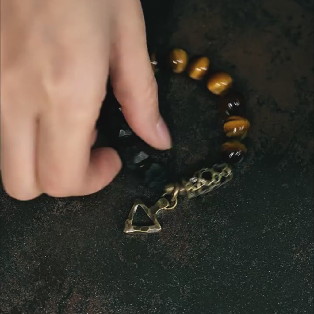 Resonance Tiger's Eye Beaded Bracelet