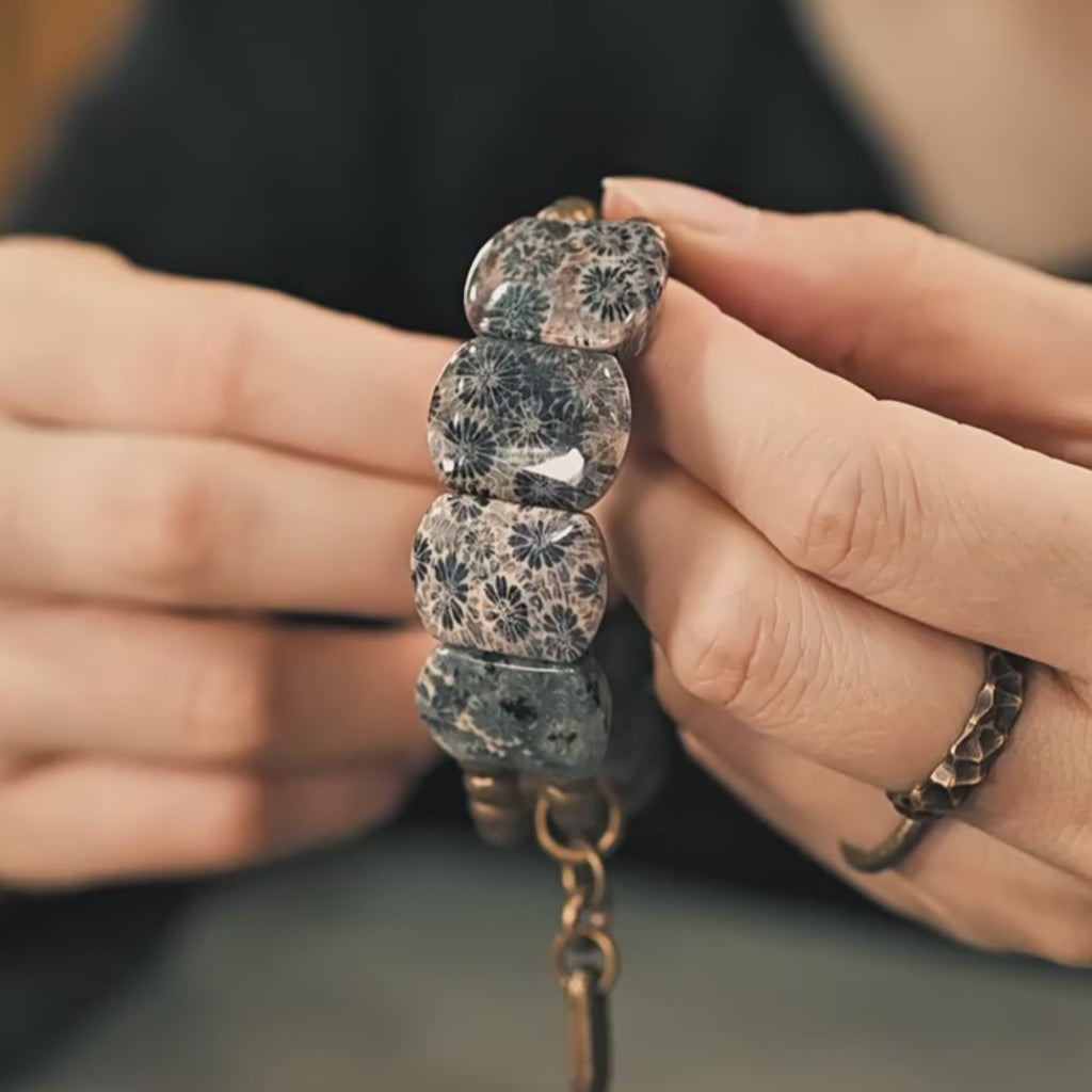 Resonance Coral Stone Bracelet