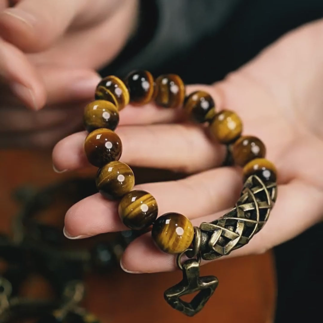 Resonance Tiger's Eye Beaded Bracelet
