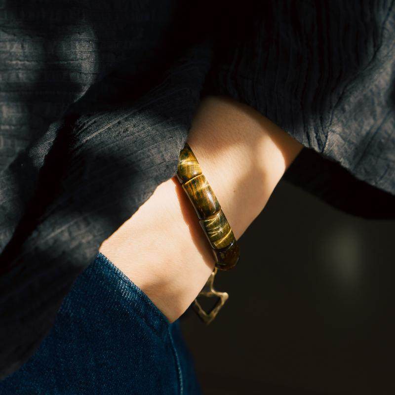 Resonance Tiger's Eye Beaded Bracelet