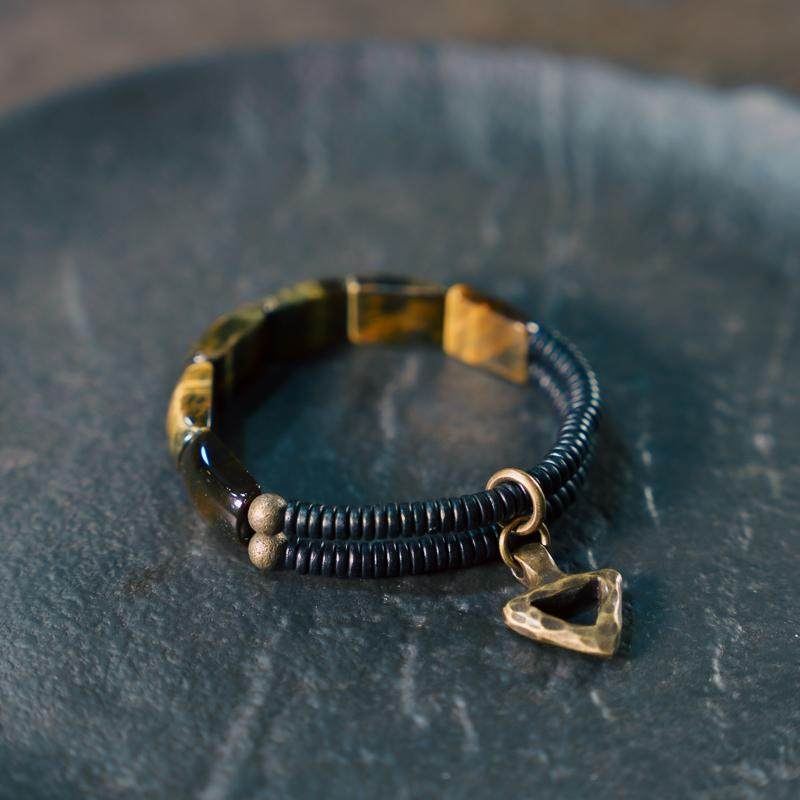 Resonance Tiger's Eye Beaded Bracelet