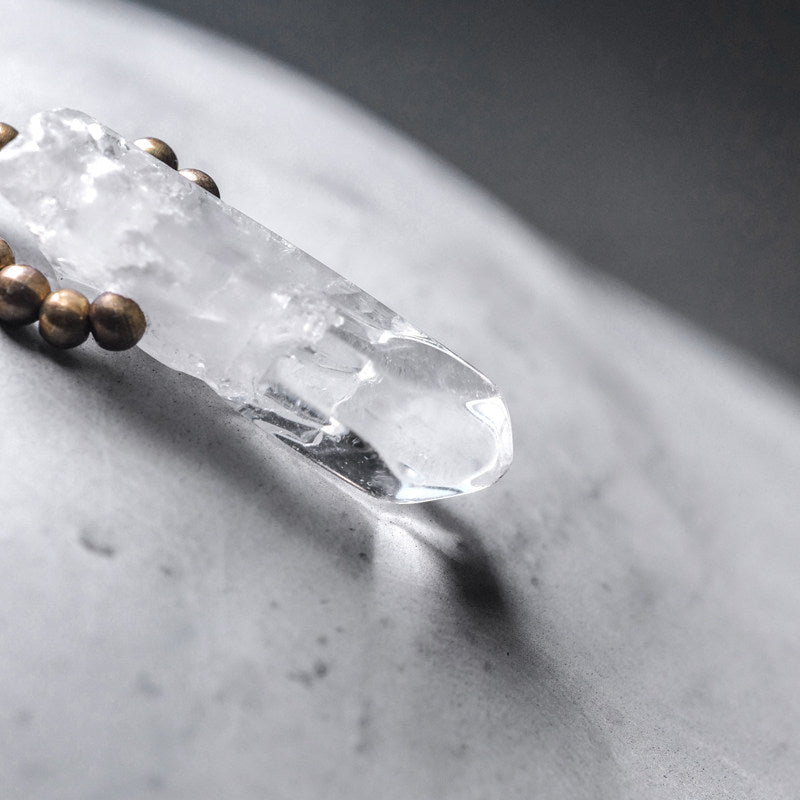 Clarity Weave | Black Rutilated Quartz Bracelet